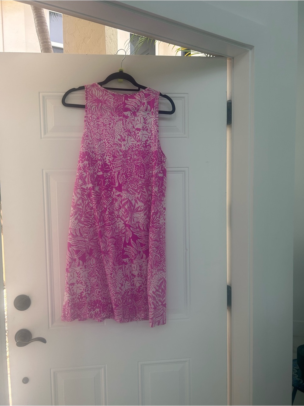 Lilly Pulitzer Pink and White Floral Tank Midi Dress - Picture 3 of 4